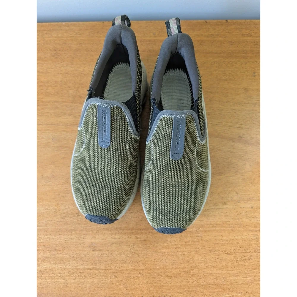 Merrell Jungle Moc Explorer Olive Green‎ Mesh Slip On Shoes J005592 Womens 6.5